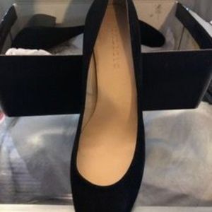 TALBOT BLACK SUEDE HEELS